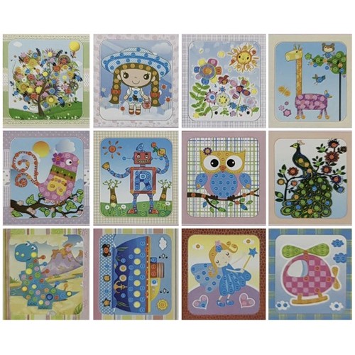 Набор для творчества "Укрась картину пуговицами" 19*22см