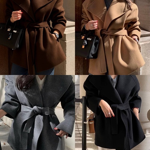 Трендове коротке тренч-пальто з поясом, яке ідеально підкреслює фігуру