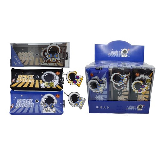 Пенал-косметичка с брелоком "Космонавт" уп.PVC