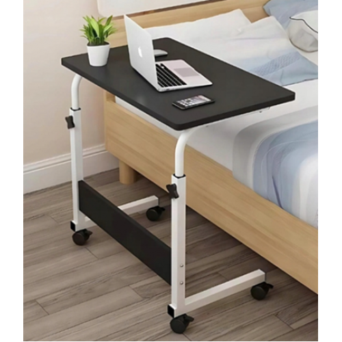 Стіл для ноутбука на колесах з регулюванням висоти 60*40см, темне дерево