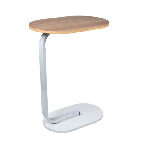 Овальний журнальний столик 45*28*60см, світле дерево