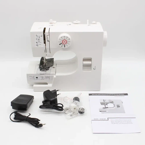 Портативна швейна машинка-міні з оверлоком та педалью