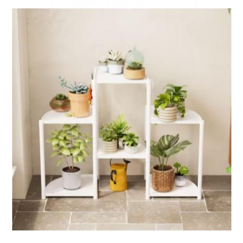 Підставка для квітів на 6 відділень біла