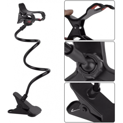 Універсальний гнучкий тримач для телефону 80см, чорний