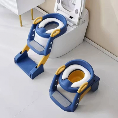 Дитяче сидіння на унітаз зі сходами та ручками 2в1 + Навчальний горщик