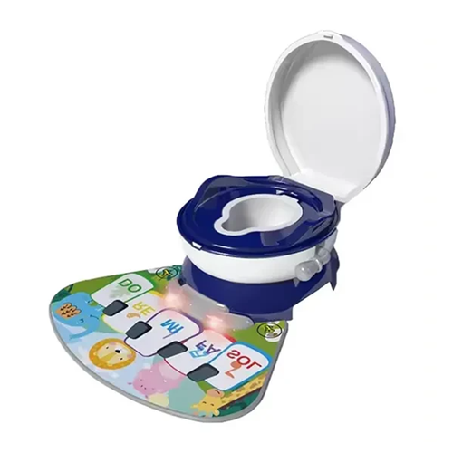 Портативний складаний стілець-горшок для дітей із музикою жовтий, фіолетовий