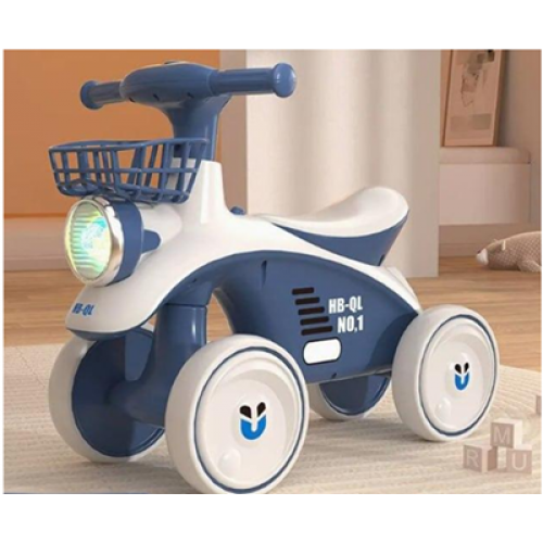 Биговел детский 4-колесный синий со звуковыми и световыми эффектами