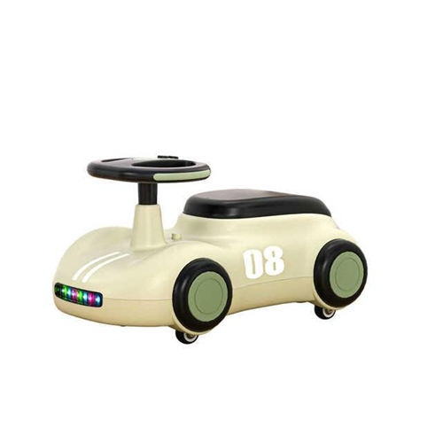 Машинка-каталка ретро зелена