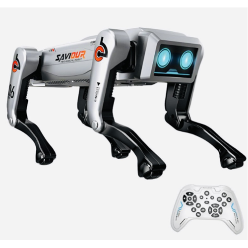 Интерактивная робот-собака на радиоуправлении AI Robot 2.4G с LED-глазами 8+