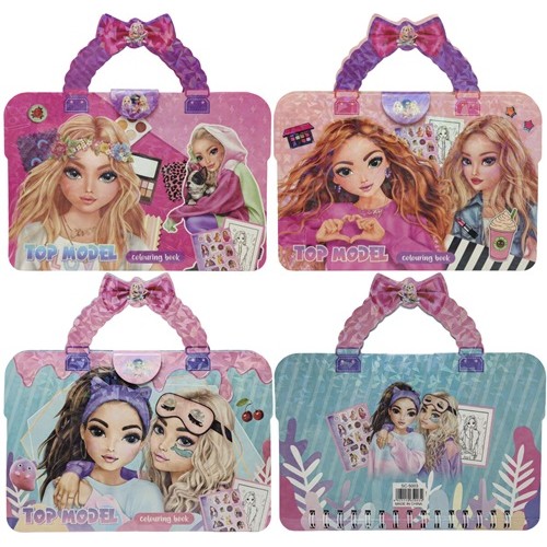 Альбом для творчості "Top Model" 24*16см., 16арк.розмальовки, 4арк.наліпки