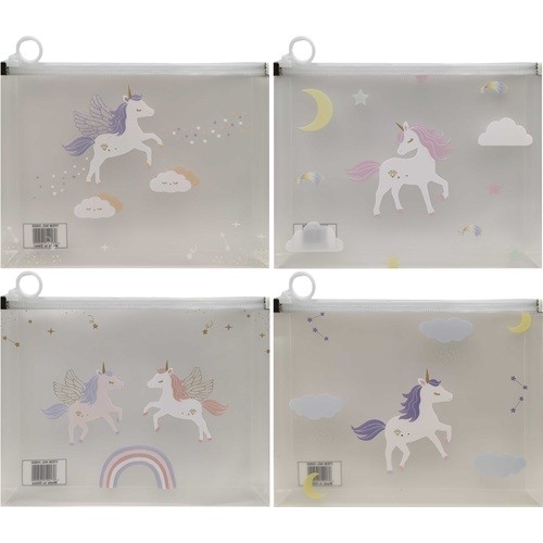 Папка для зошитів А5+ на змійці "Єдиноріг" 24*18,5см (1шт)