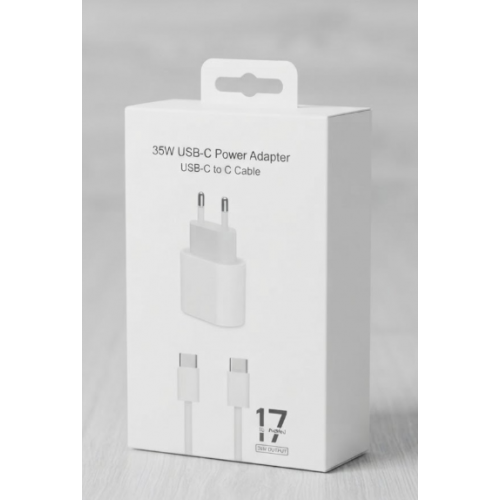 Сетевое зарядное устройство 35W USB-C с кабелем Type-C, быстрая зарядка