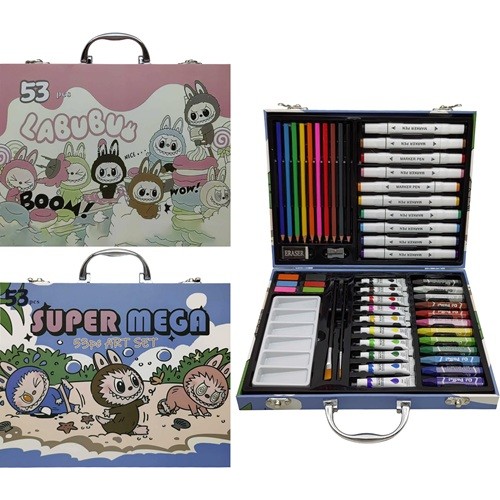 Набор художника для творчества 53 предмета "Монстрик" в чемодане 29*23*5см