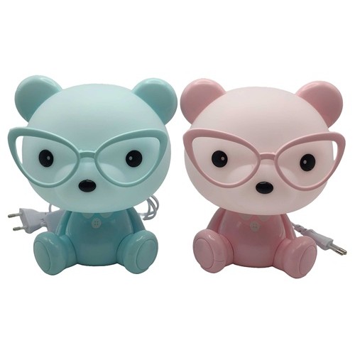 Лампа-нічник дитяча LED "Ведмедик в окулярах" 20см