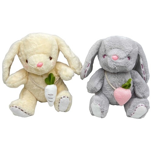 Іграшка м'яка "Зайчик з морквиною" 22см