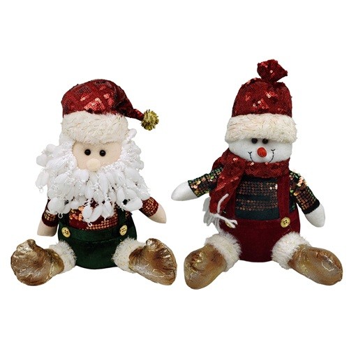 Іграшка м'яка "Санта, Сніговик" 30см