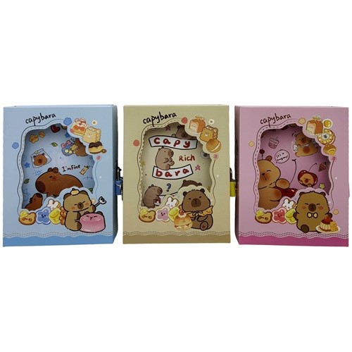 Блокнот на замочці "Капібара" 13 * 16см, 50арк., у кор. 