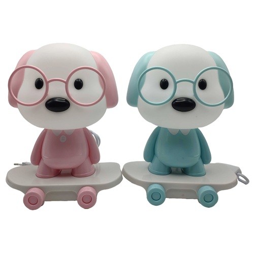 Лампа-нічник дитяча LED "Собачка на скейті" 24,5см