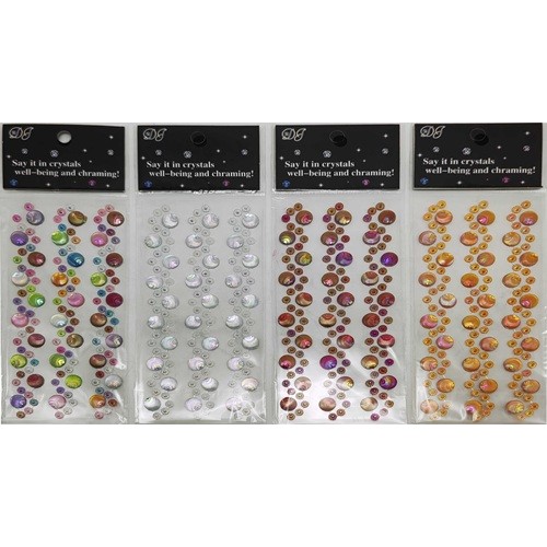 Наклейка "Стразы-Дорожка-ракушки" 7,5*20см (1 лист)