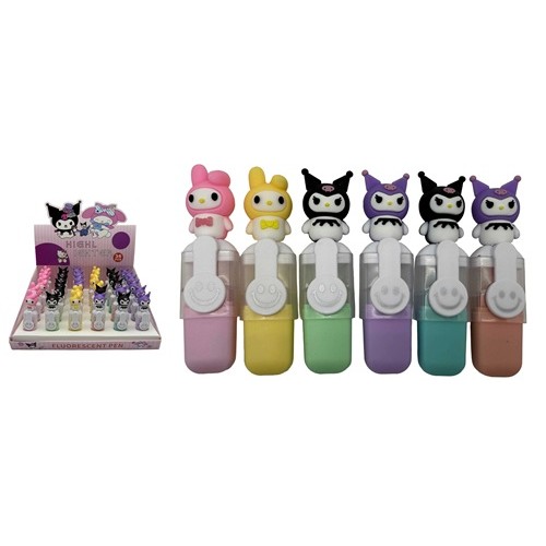 Маркер текстовиділювач "Куромі" 6 кольорів