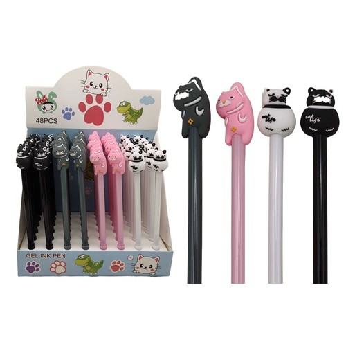 Ручка шариковая "Котик" 0,5мм, синяя