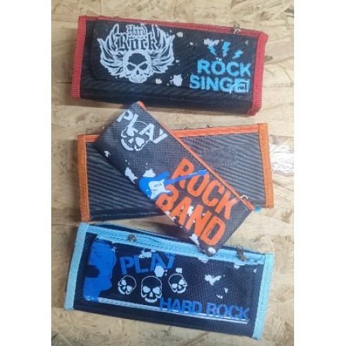 РОЗПРОДАЖПенал "Rock", 2 від.+ гаманець на липучці