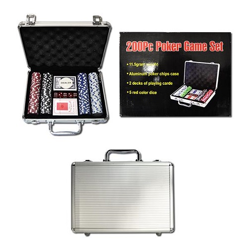 Набор для покера, чемодан 200 фишек