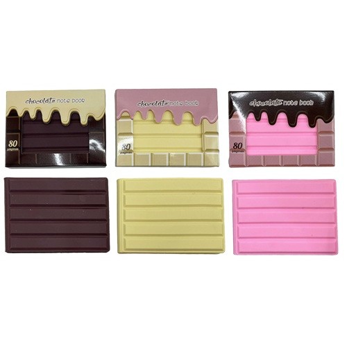 Блокнот "Шоколадка" 8*10,5см, 80арк. арома обкладинка в інд.уп.