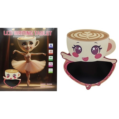 Планшет дитячий для малювання LCD "Brainrot - Балерина Капучино 31*27см (малює кольоровим)