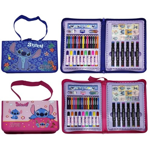 Набор художника для творчества 82 предмета "Стич" в сумке 34*21,5см