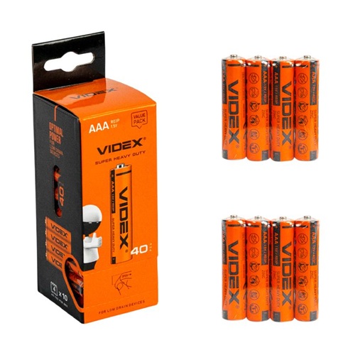 R03P Батарейки Videx AAA, сольові