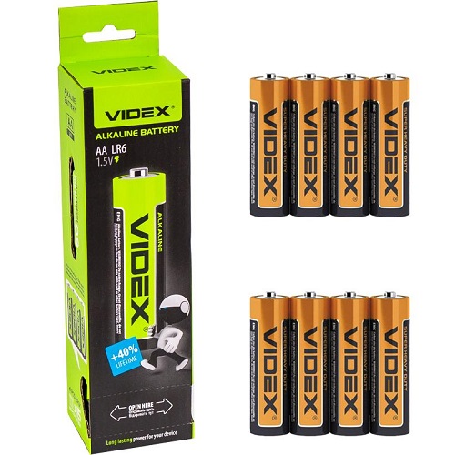 LR6 Батарейки Videx AA лужні