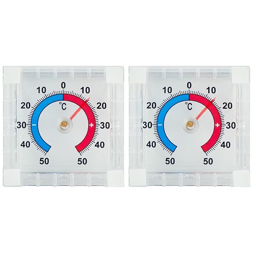 Термометр оконный "Квадрат" 7,5*7,5см