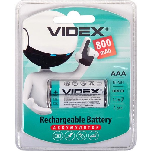 Акумулятори VIDEX ААА 800 акумуляторні