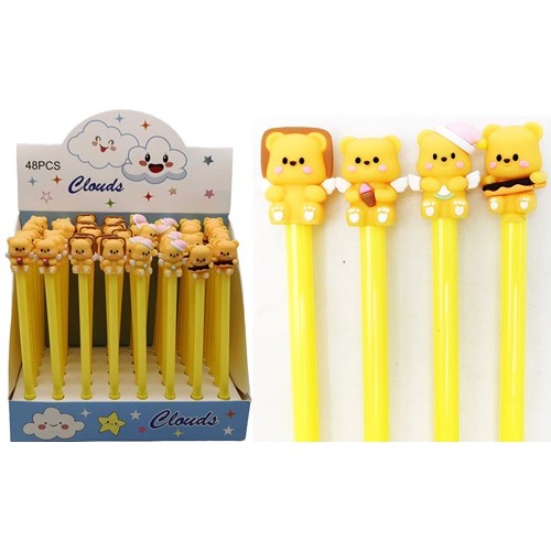 Ручка шариковая "Мишка-ангел" 0,5мм, синяя