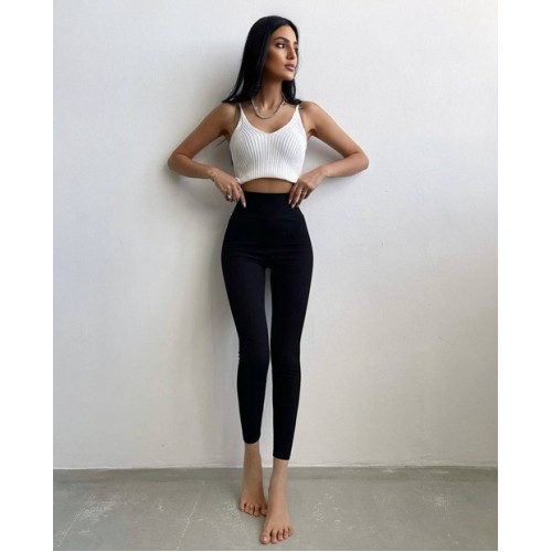 Жіночі легінси з рельєфним візерунком (висока посадка)