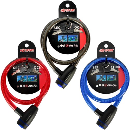 Вело-мото замок-трос 12мм*650мм