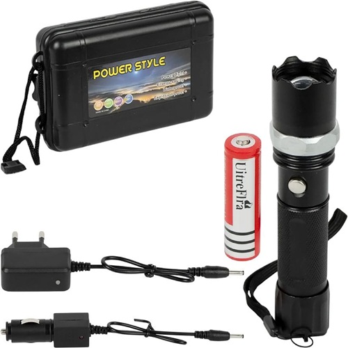 Фонарик LED металлический 153*33см 3*ААА (не комплектуется)