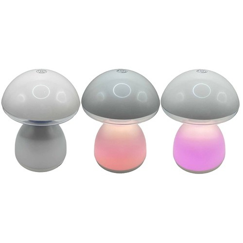 Світильник-нічник дитячий сенсорний силіконовий "Грибок" 16см, змінює 5 кол.,USB