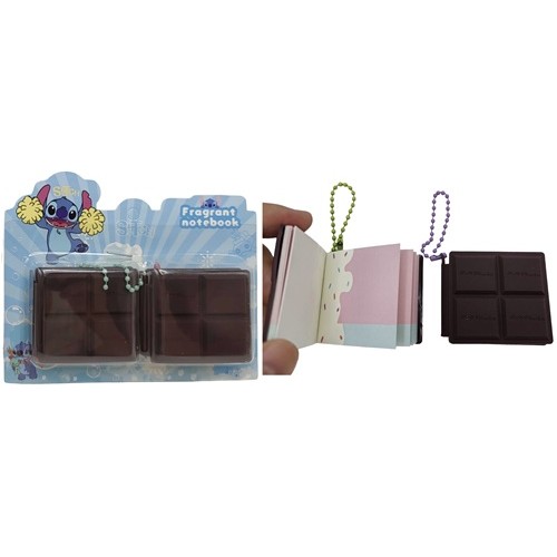 Блокнот міні арома "Шоколад-Стіч" 5*4см, 64арк., 2шт. обклад. силікон