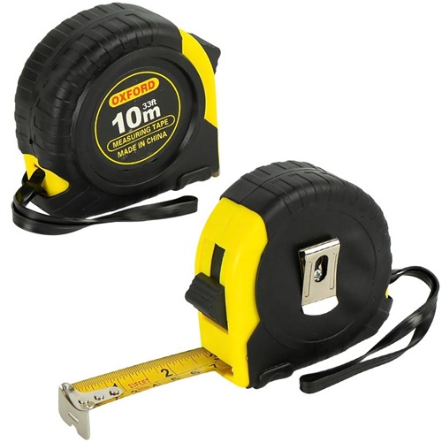 Рулетка вимірювальна 10м зі сталевою стрічкою гумова