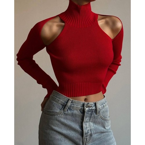 Кофта з відкритими плічками укорочена, р.42-46, мустанг