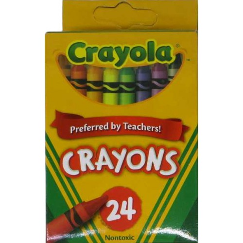 Олівці воскові, що змиваються 24кол "Crayola"