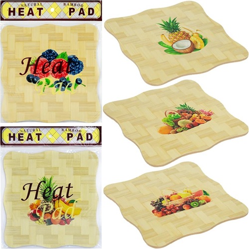 Подставка бамбуковая под горячее 19см