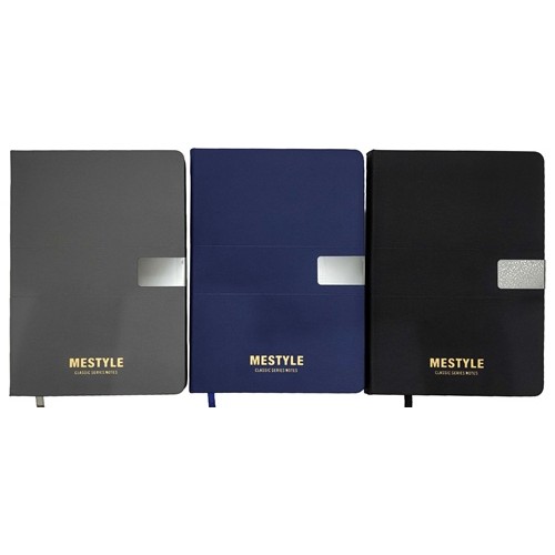 Блокнот А5 "Мой стиль" 100л., кож/зам, 80г/м2, клетка