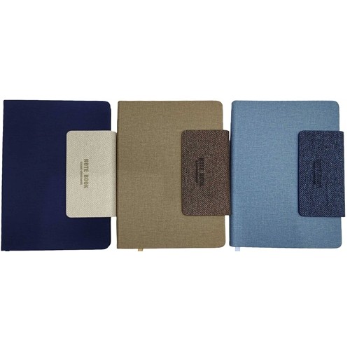 Блокнот на магніті А5 100арк., шкір/зам 80г/м2, клітина