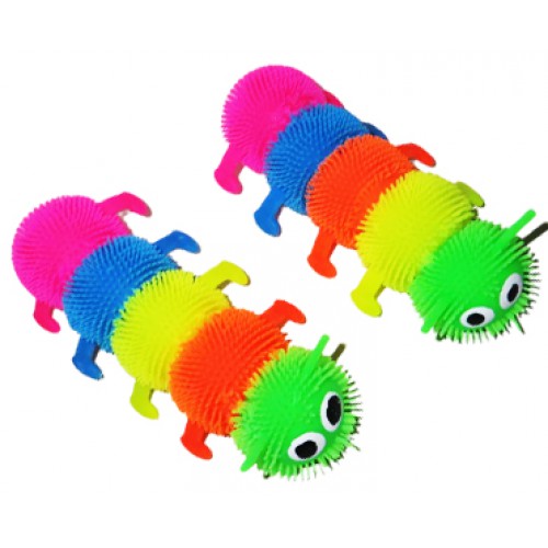 Іграшка-антистрес світитися "Мохнатик - Гусениця" 12см