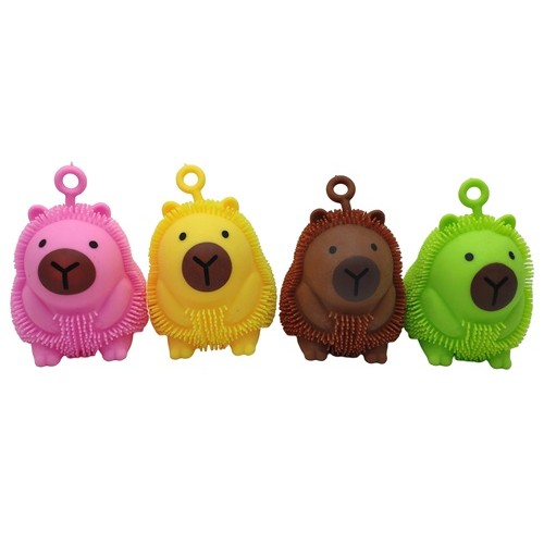 Игрушка-антистресс светящийся "Мохнатик-Капибара" 9см