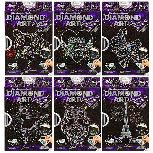 Набор картина со стразами и глиттером "Diamond Art"