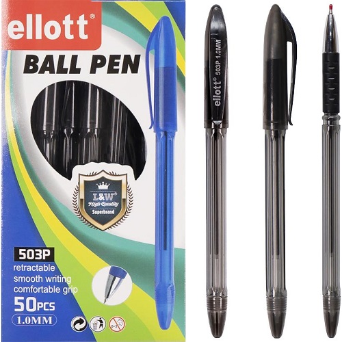 Ручка шариковая на масляной основе 1мм, черная